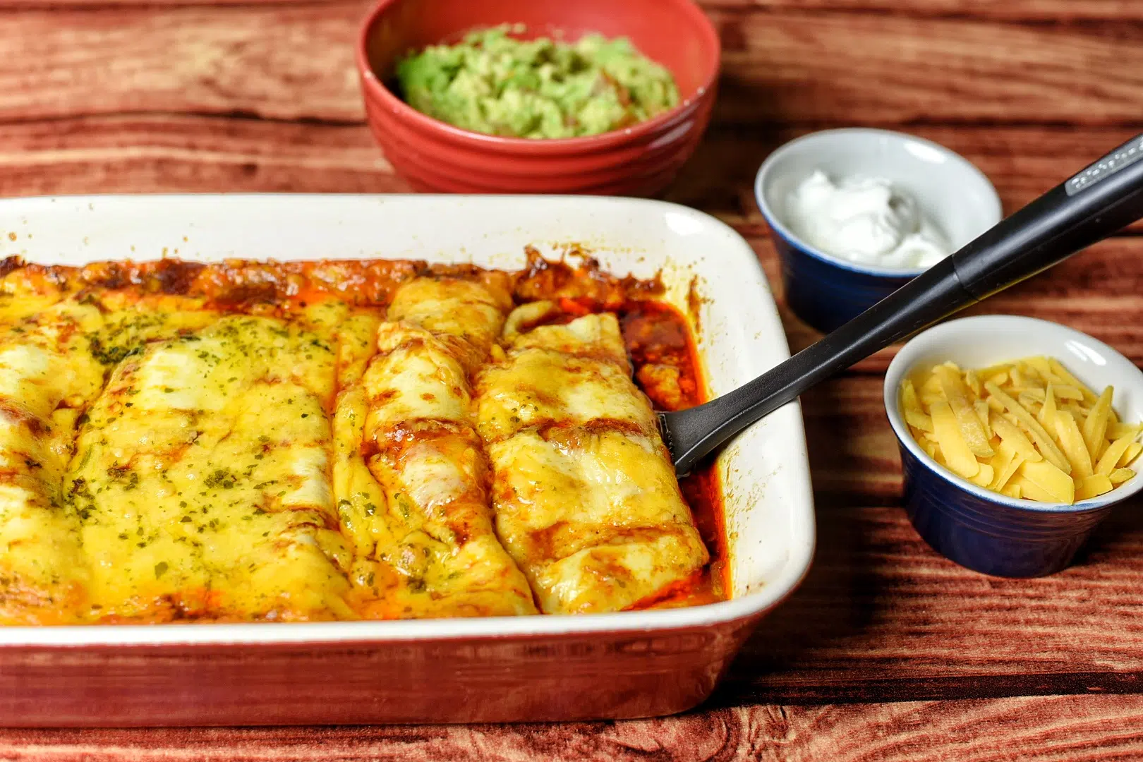 Nothing But Cheese Enchiladas