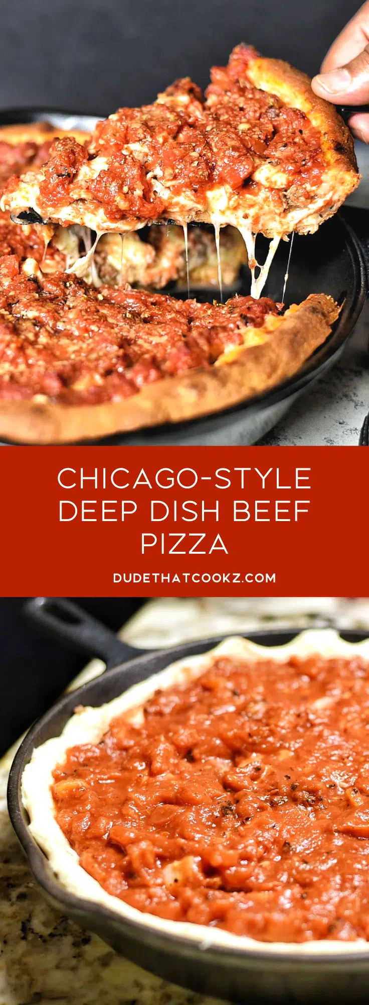 Deep Dish Beef Pizza