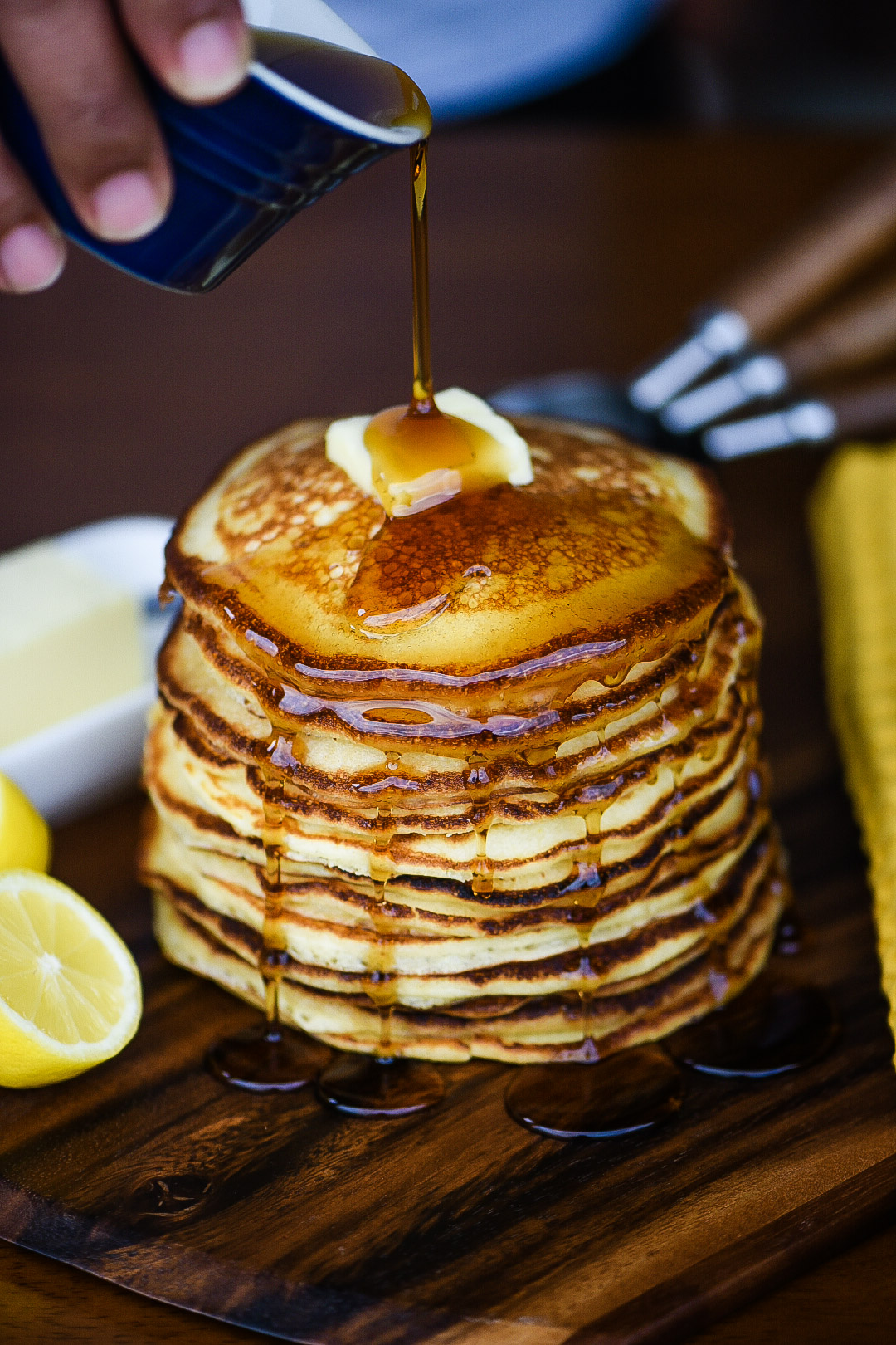 Light & Fluffy Lemon Ricotta Pancakes