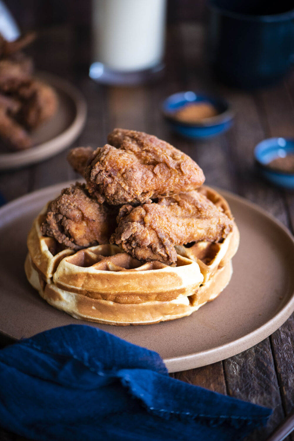 eggnog chicken and waffles without syrup