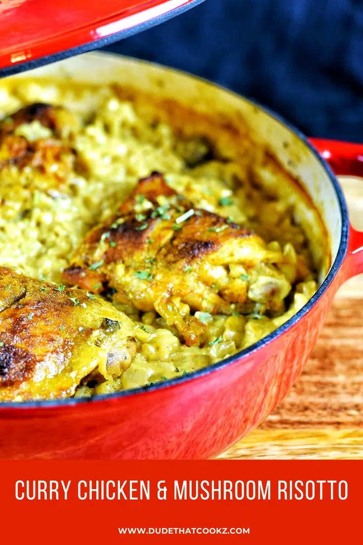 Curry Chicken & Mushroom Risotto