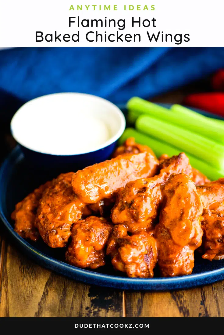 Flaming Hot Baked Chicken Wings