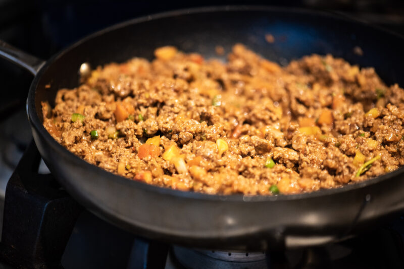 ground beef to be used for keto casserole