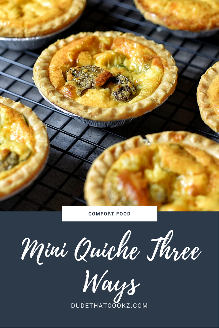 Quiche can be enjoyed plain (cheese) or you can add your own twist by incorporating the things you enjoy like spinach, mushrooms, smoked salmon, and more. #recipes #quiche #miniquiche #cheesequiche #spinachquiche