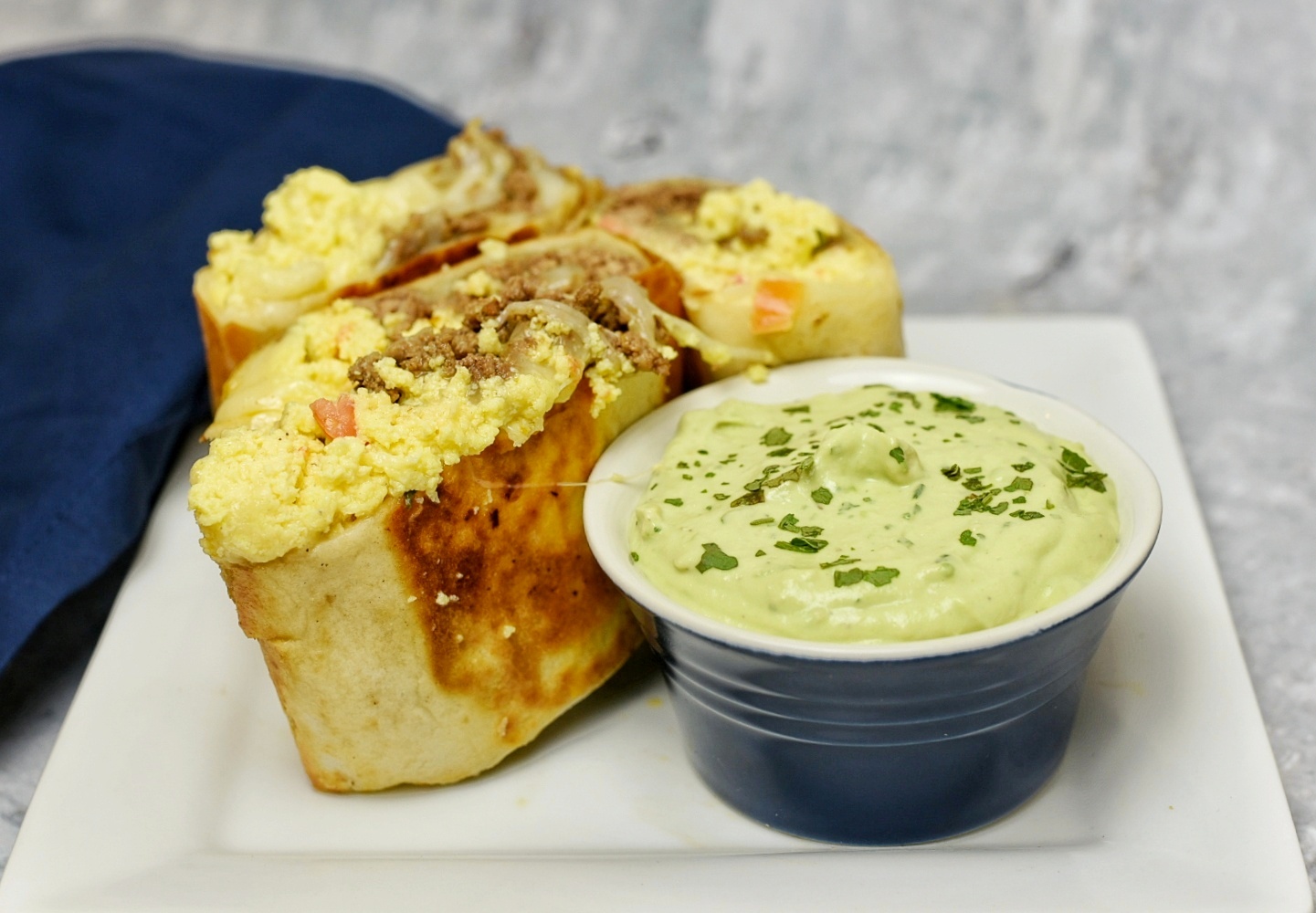Cheesy Beef Breakfast Burrito | Dude That Cookz