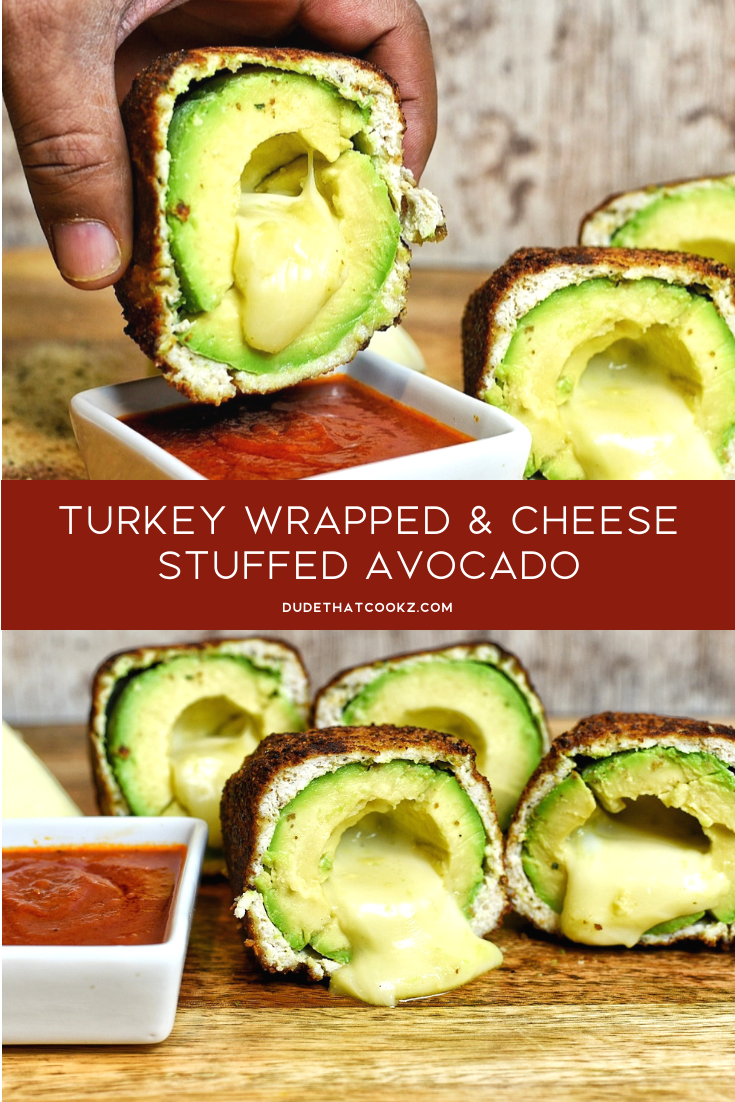 If you love guacamole these stuffed avocados can be a perfect alternative. Not only do avocados have health benefits, but when you stuff that bad boy with cheese you will start craving them quite often. #avocado #turkey #lowcarb #lowcarbrecipes #apps #fingerfoods