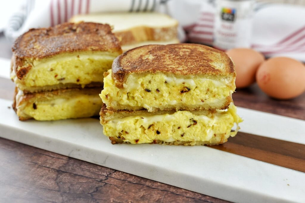French Toast Egg & Cheese Breakfast Sandwich
