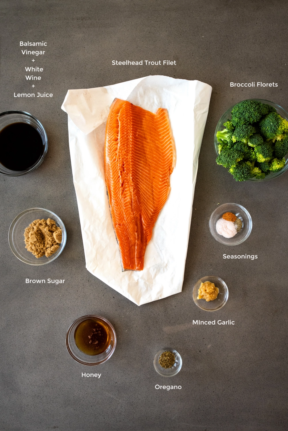 honey balsamic steelhead trout ingredients