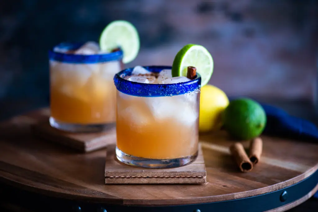 two tiki margaritas