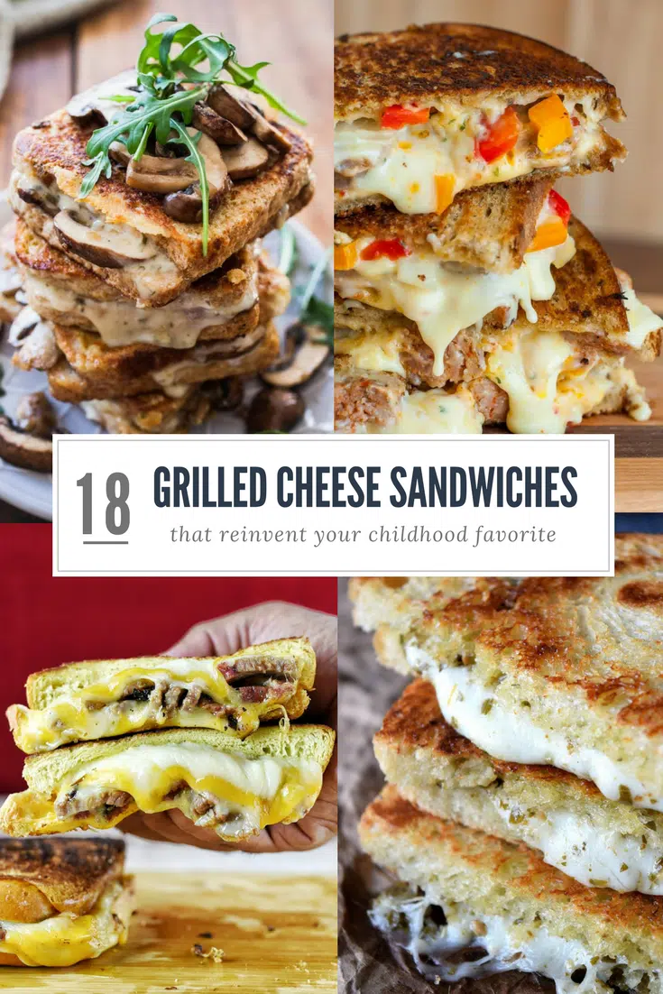 18 grilled cheese sandwiches