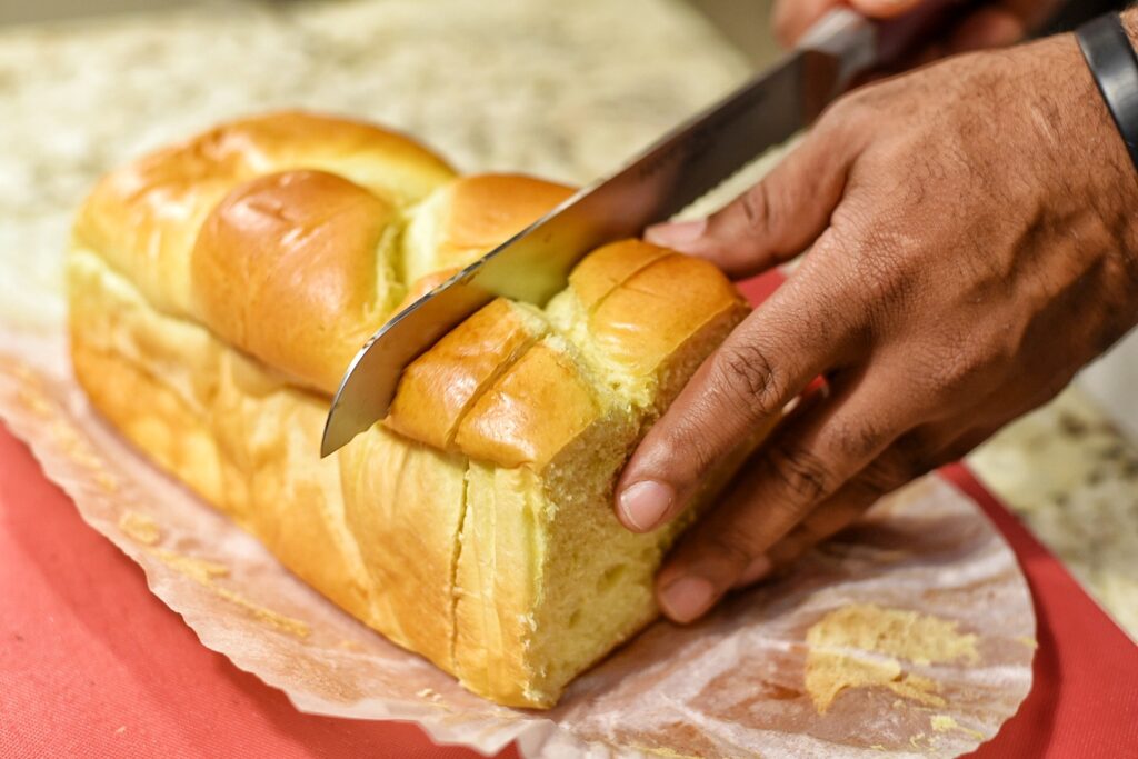 French Brioche Bread is the perfect choice for this grilled cheese sandwich.