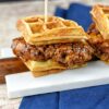 Sweet & Sticky Chicken Waffle Sliders