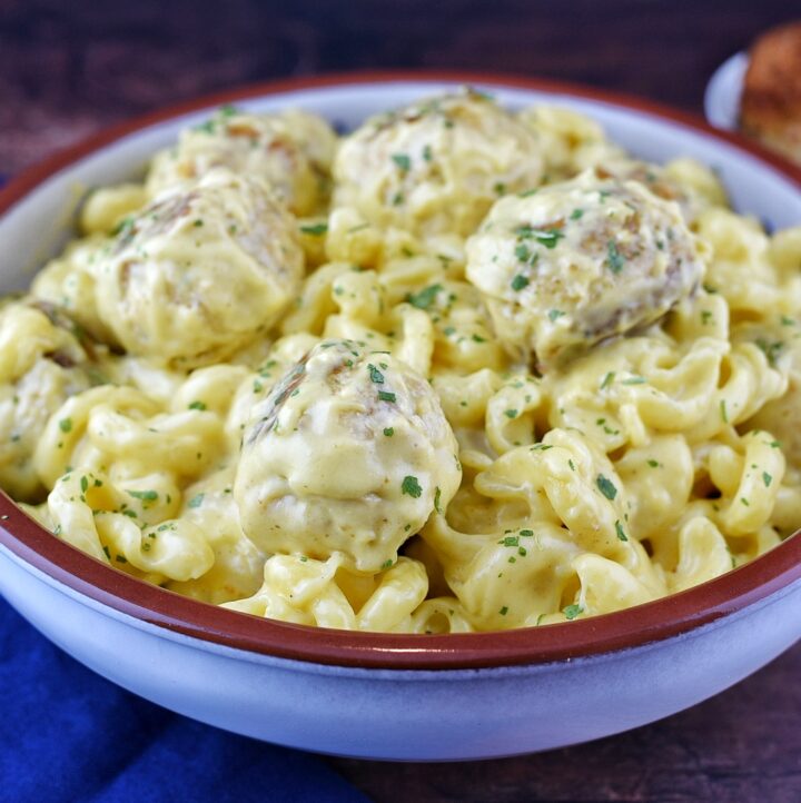 Chicken Meatball Mac & Cheese Dude That Cookz