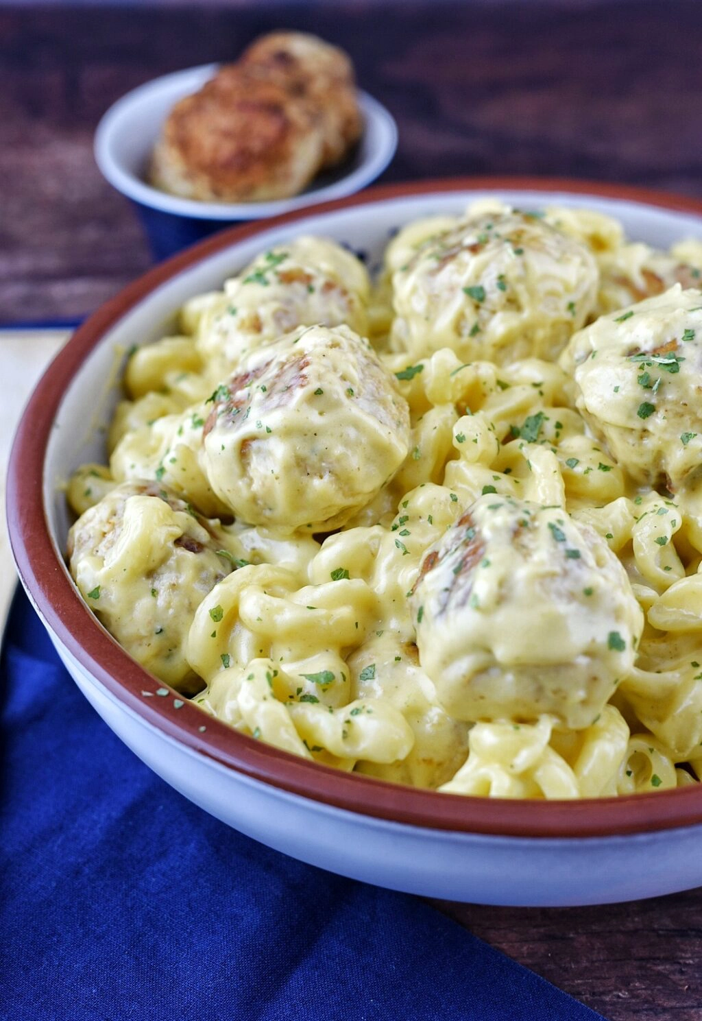 Chicken Meatball Mac & Cheese