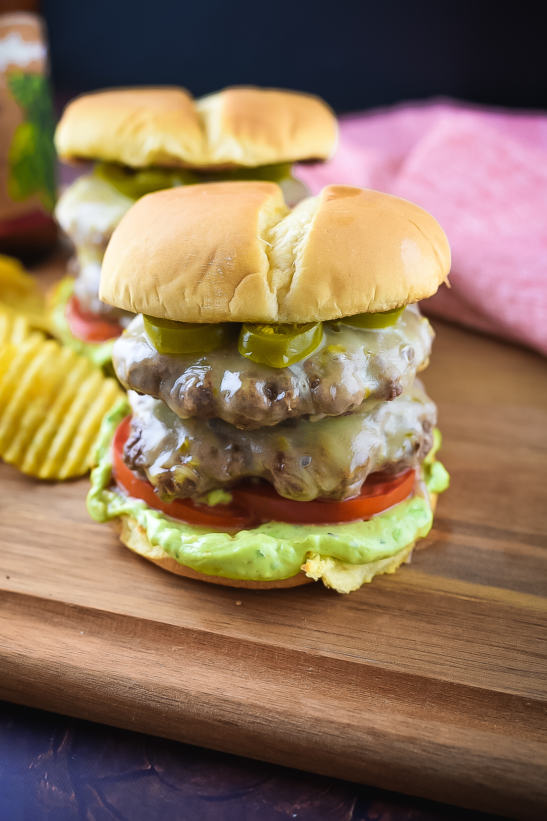 Spicy Jalapeño Double Cheese Burger