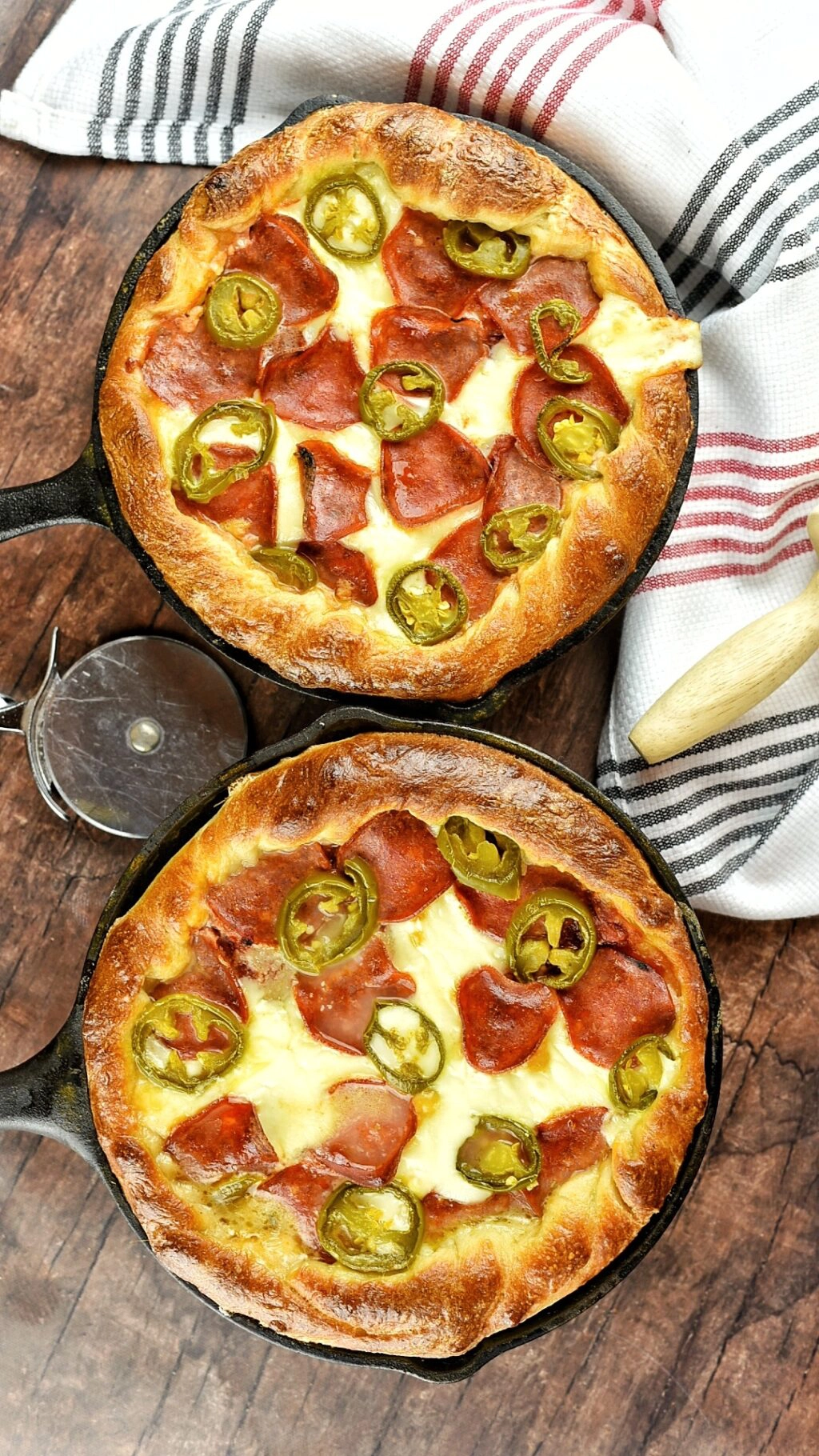 Personal Deep Dish Jalapeño Pepperoni Pizza