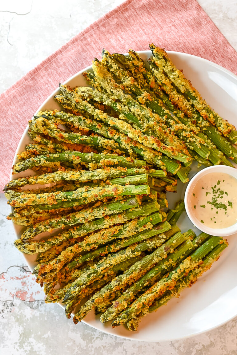 Parmesan Crusted Asparagus Spears
