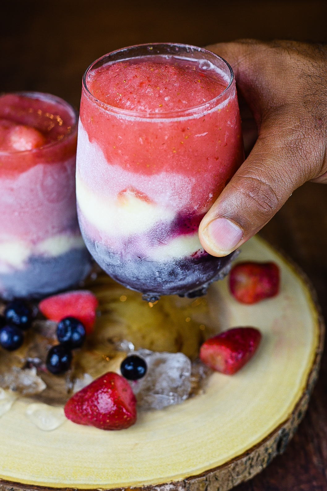Very Berry Wine Slushies