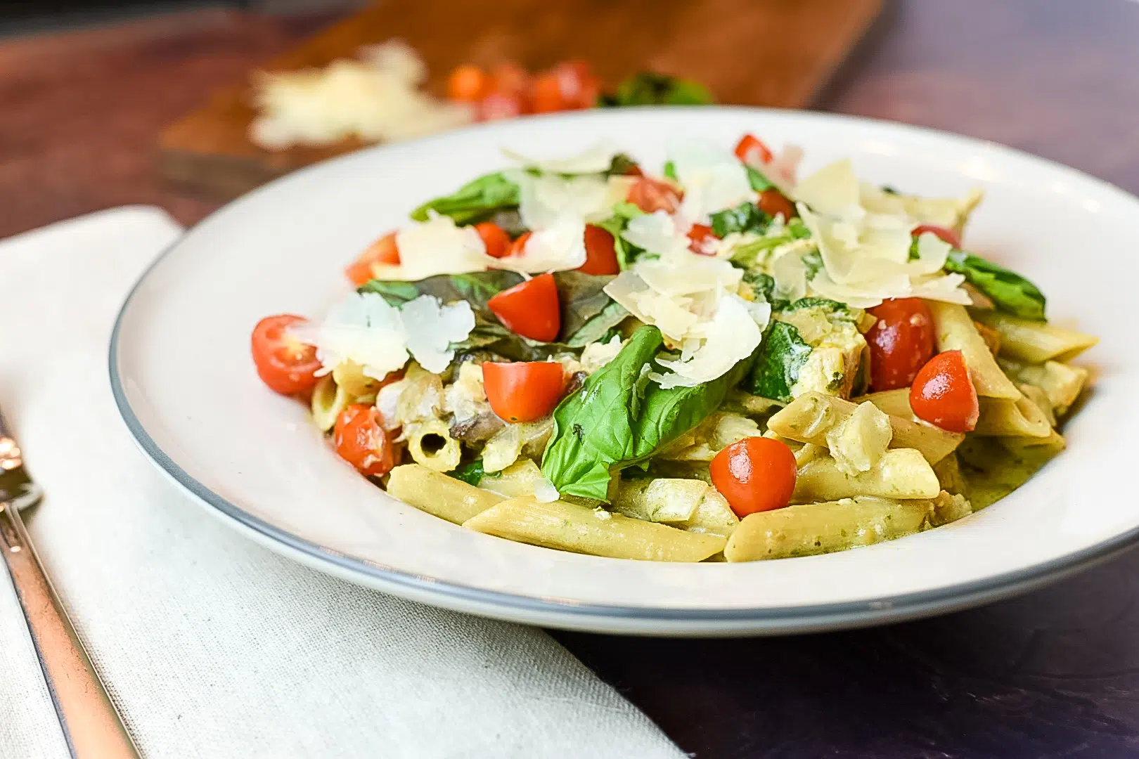 Chicken Pesto Penne Pasta