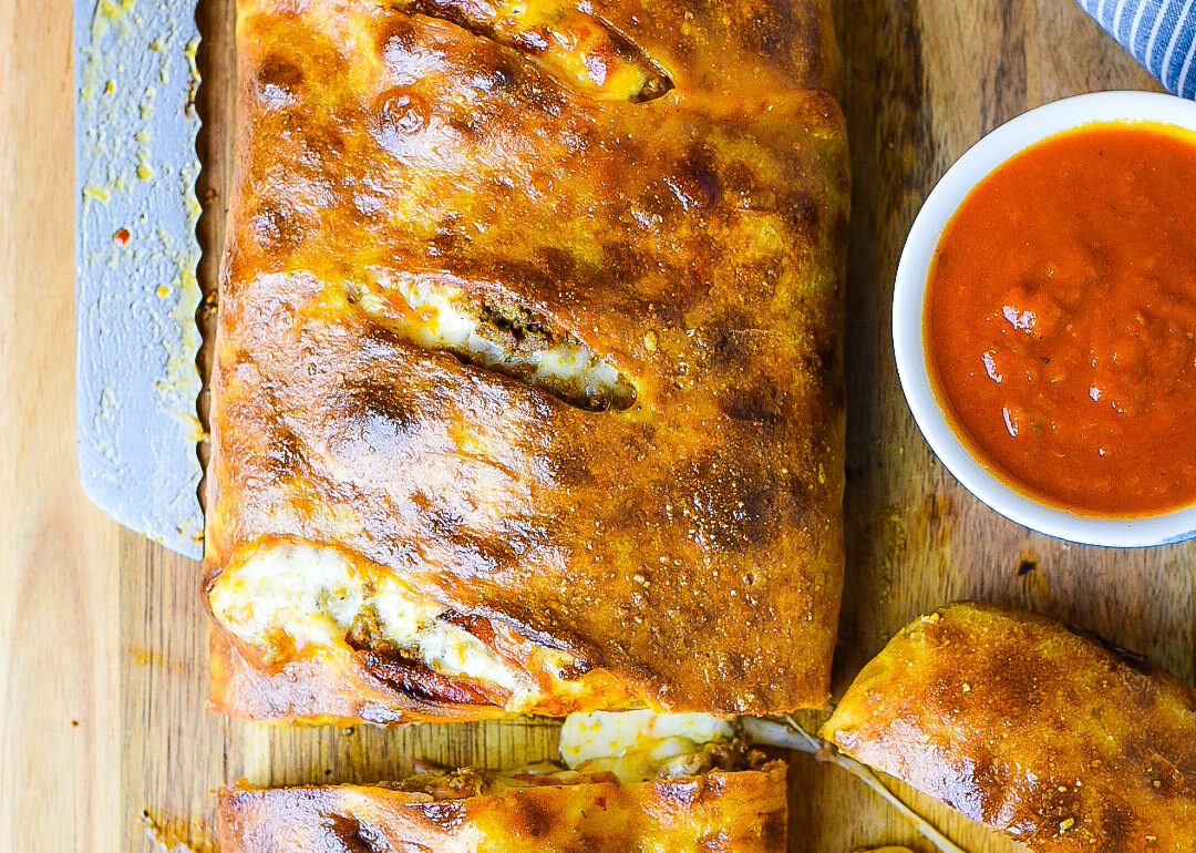 Italian Beef and Pepperoni Stromboli Dude That Cookz