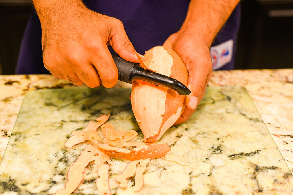 Making Sweet Potato Muffins