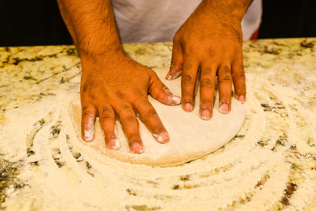 Using fresh wheat dough