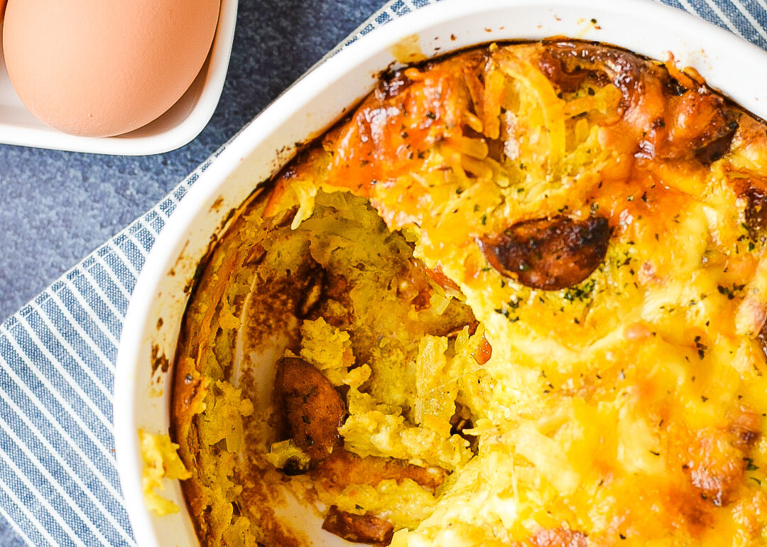 Turkey Sausage Hash Brown Breakfast Casserole Dude That Cookz