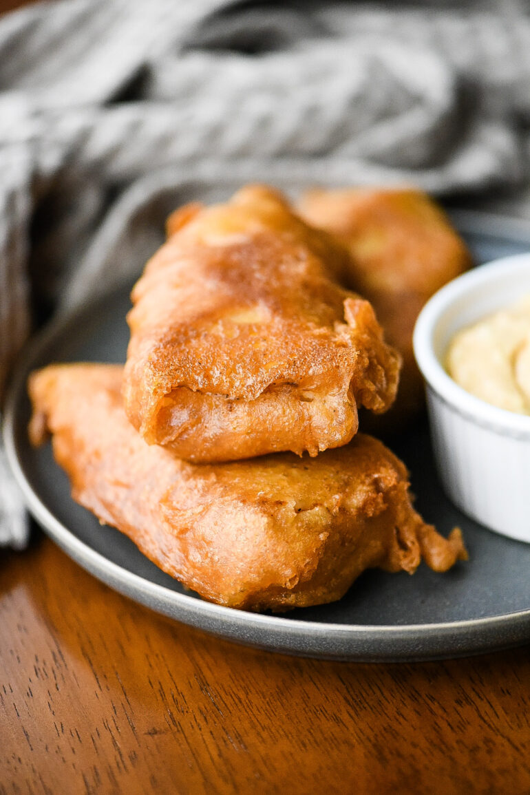 Beer Battered Cod with Sriracha Tartar Sauce