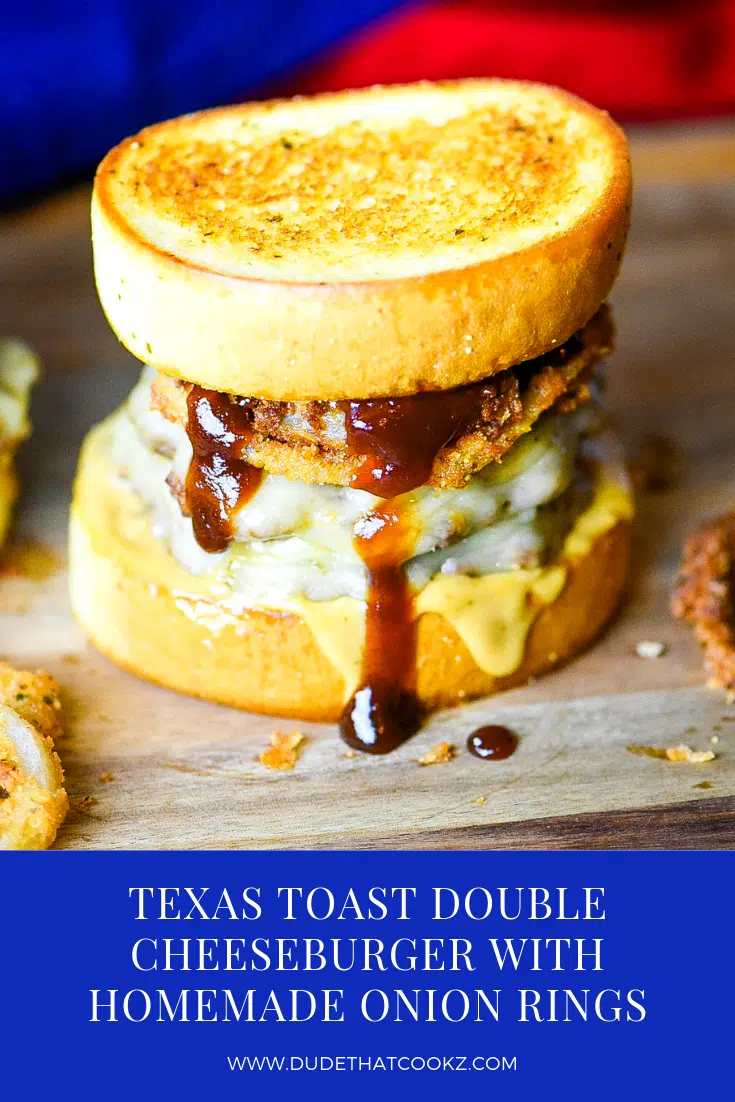 Texas Toast Double Cheeseburger