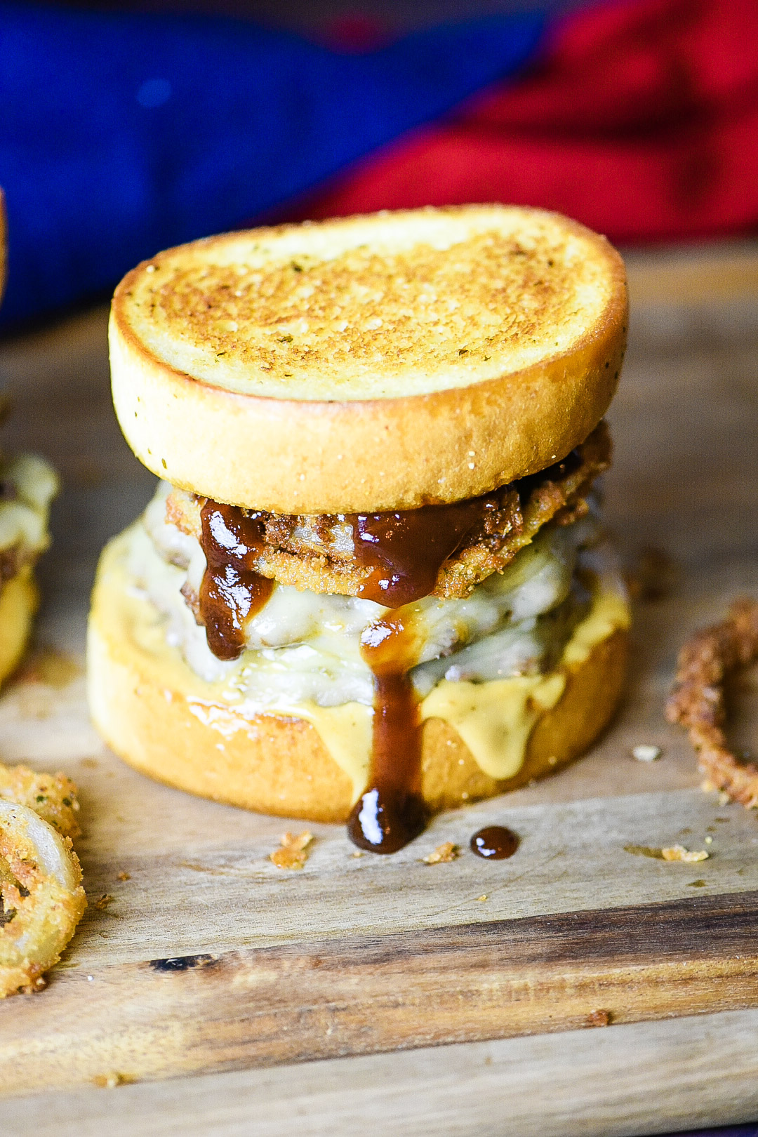 Texas Toast Double Cheeseburger