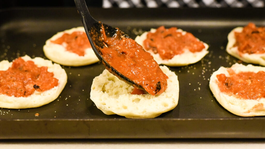 Turkey Pepperoni & Hamburger English Muffin Pizzas