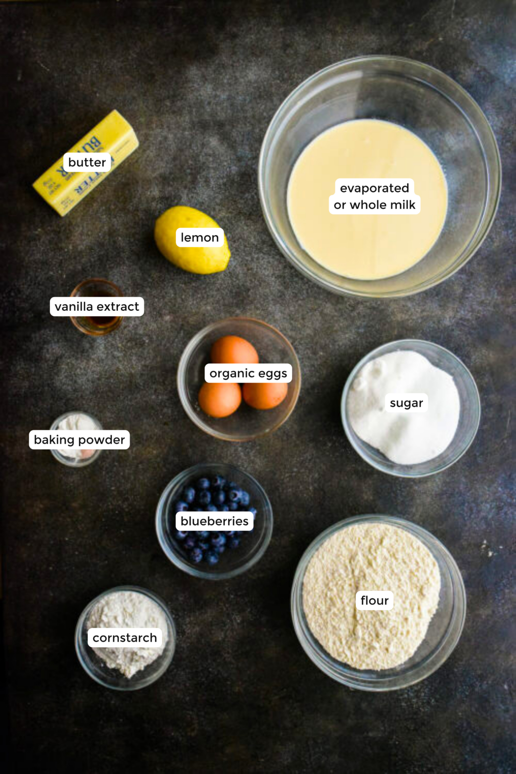 lemon blueberry waffle ingredients
