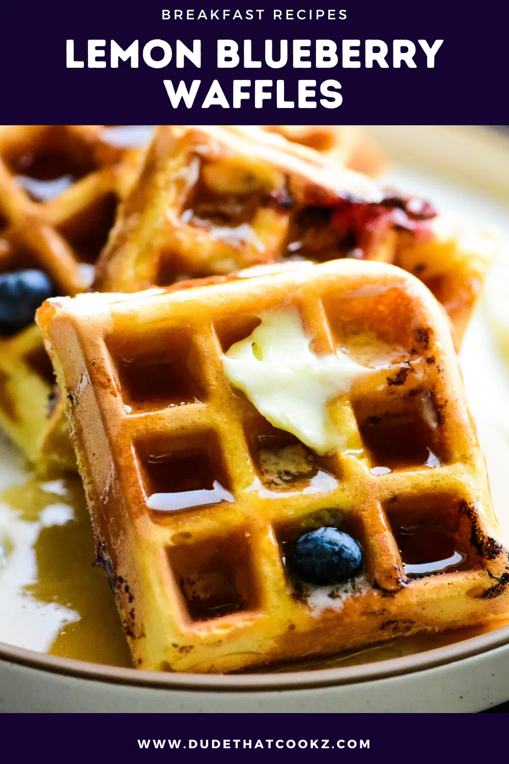 lemon blueberry waffles