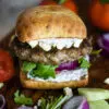 Greek Lamb Burgers with Tzatziki Sauce