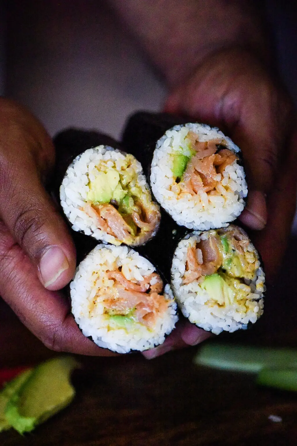 Smoked Salmon Sushi Burrito