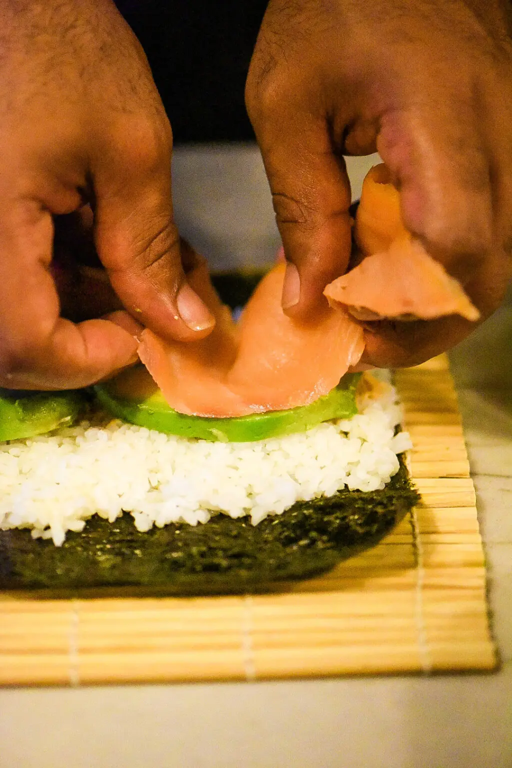 Smoked Salmon Sushi Burrito