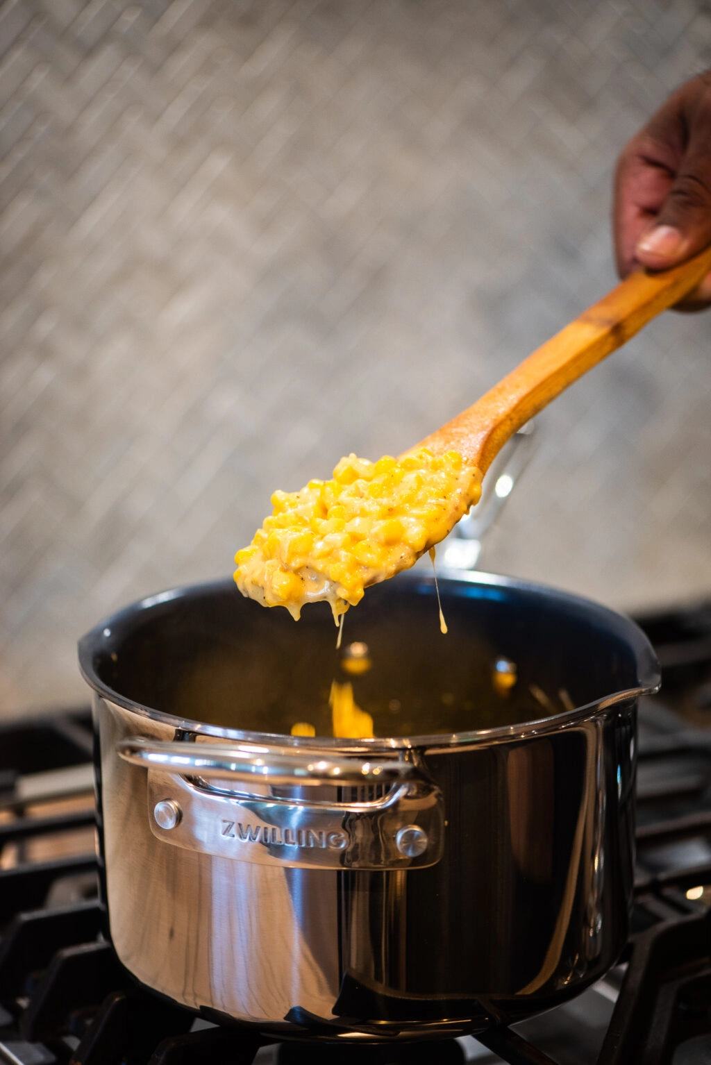 Creamed corn on stove top