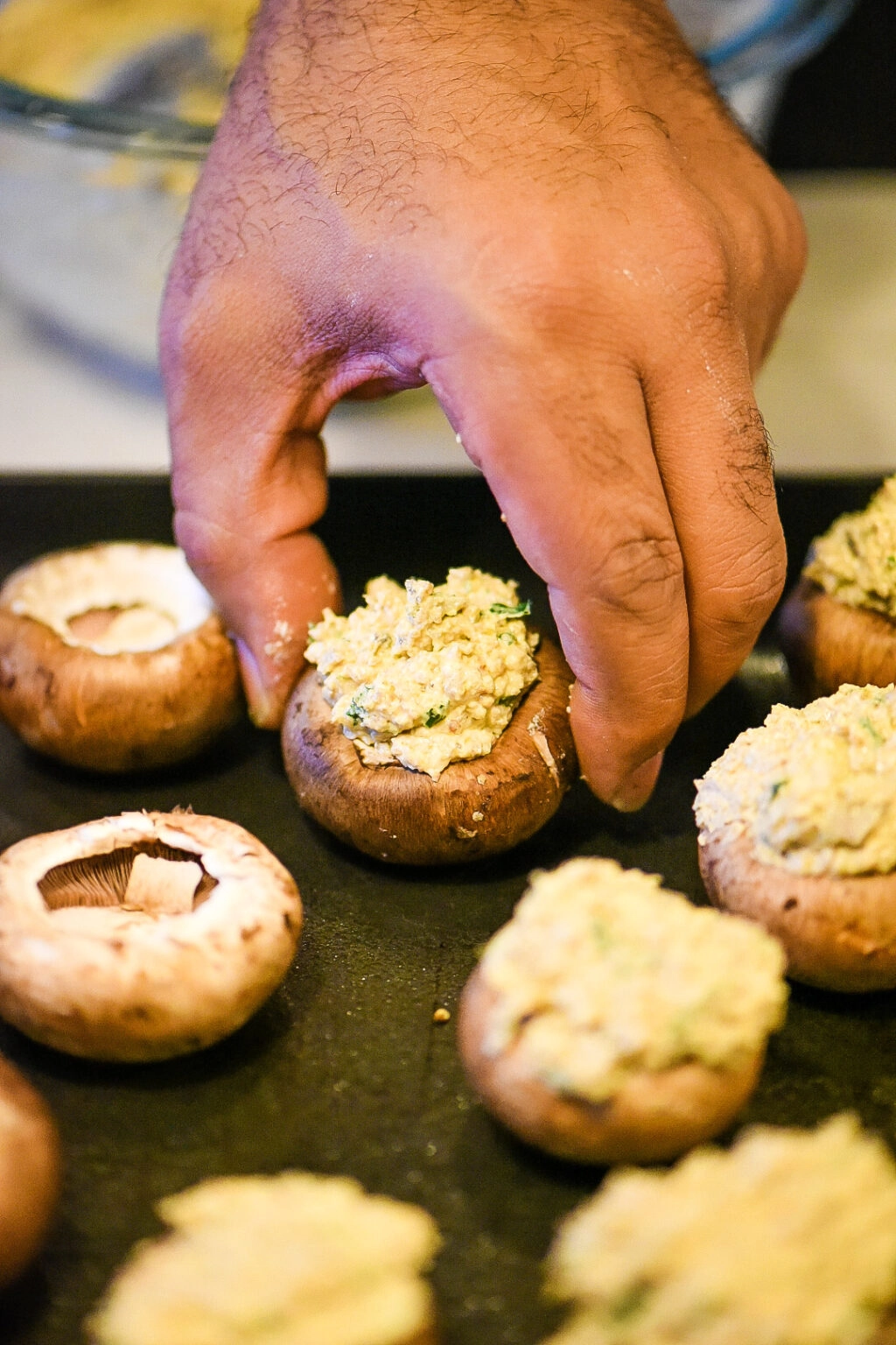 Parmesan Stuffed Mushrooms