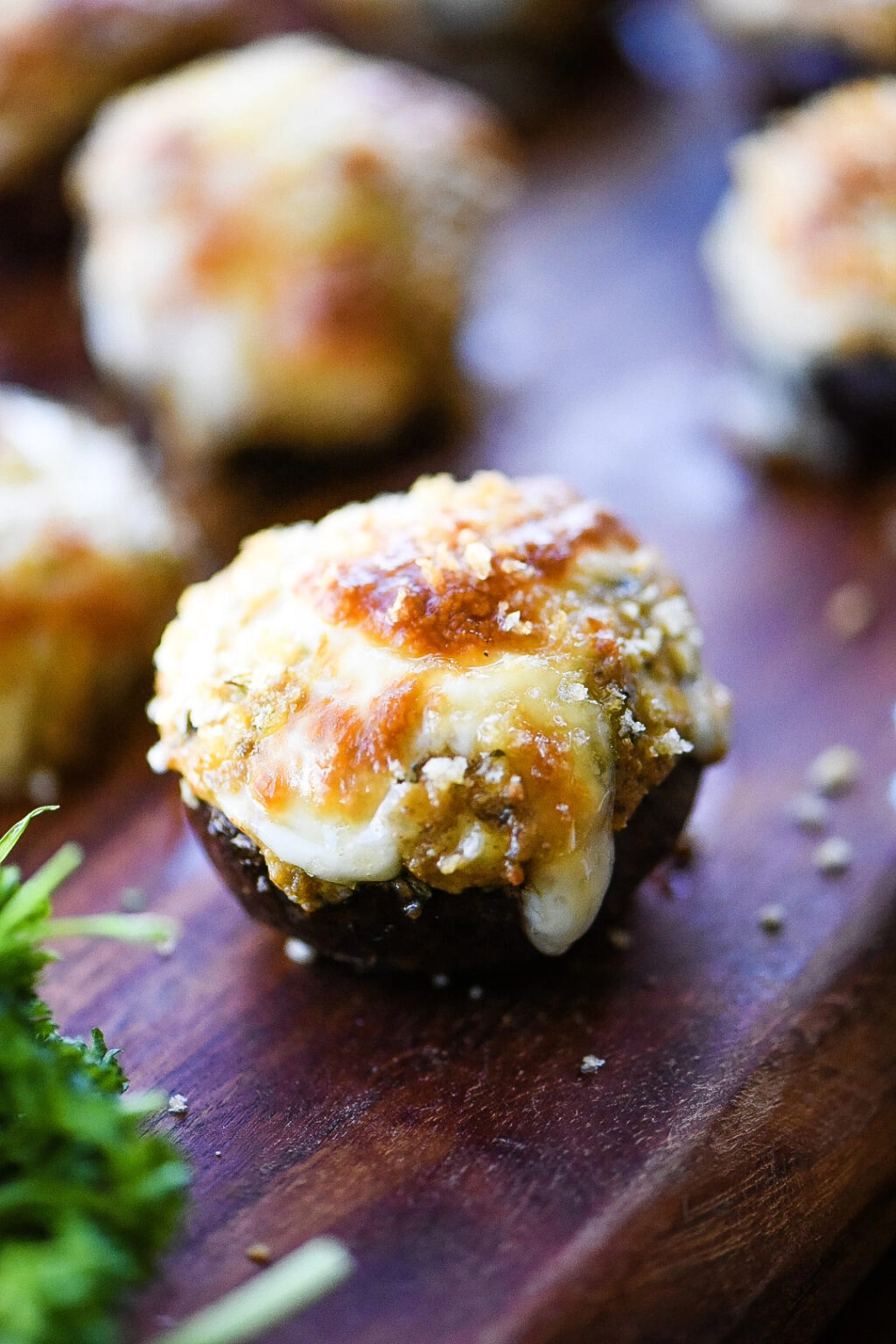 Parmesan Stuffed Mushrooms