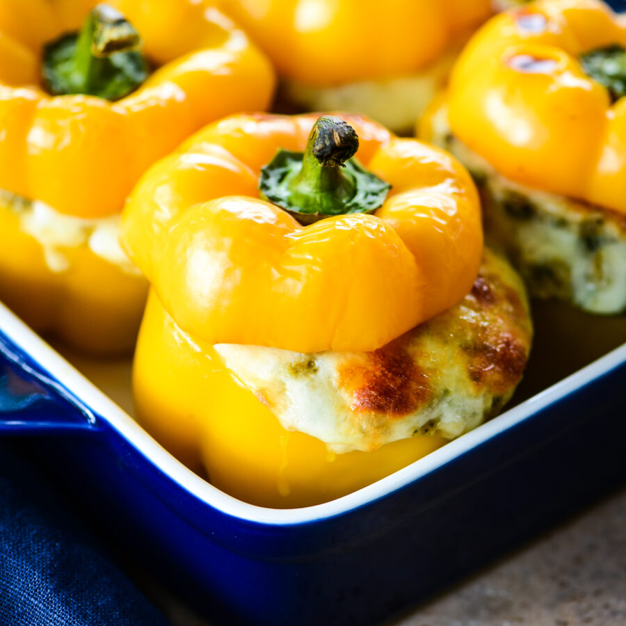 Rice & Mushroom Stuffed Bell Peppers Dude That Cookz