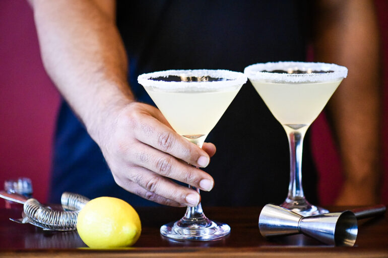 Two Classic Lemon Drop Martini