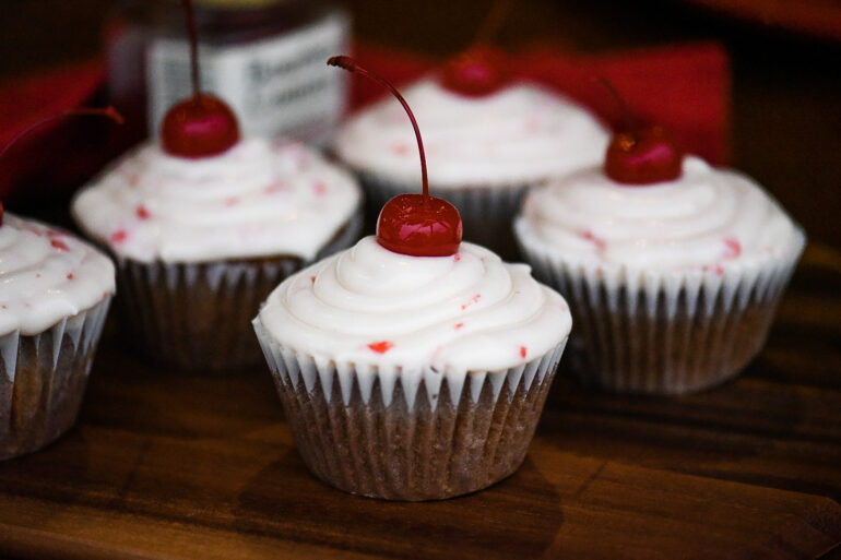 Maraschino Cherry Cupcakes