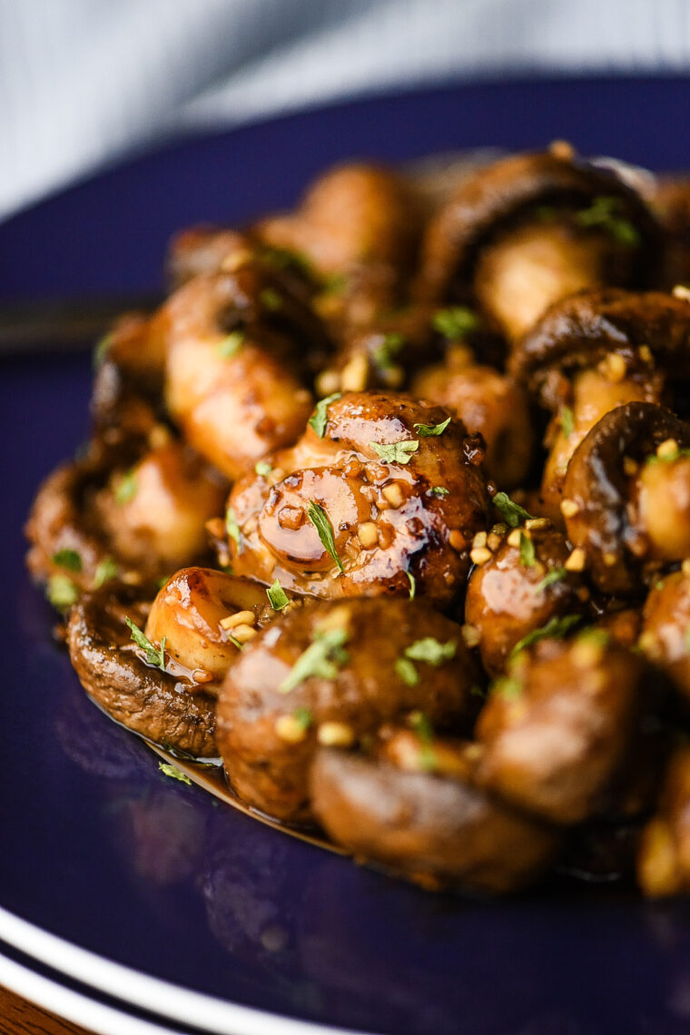 KoreanStyle Glazed Mushrooms Dude That Cookz