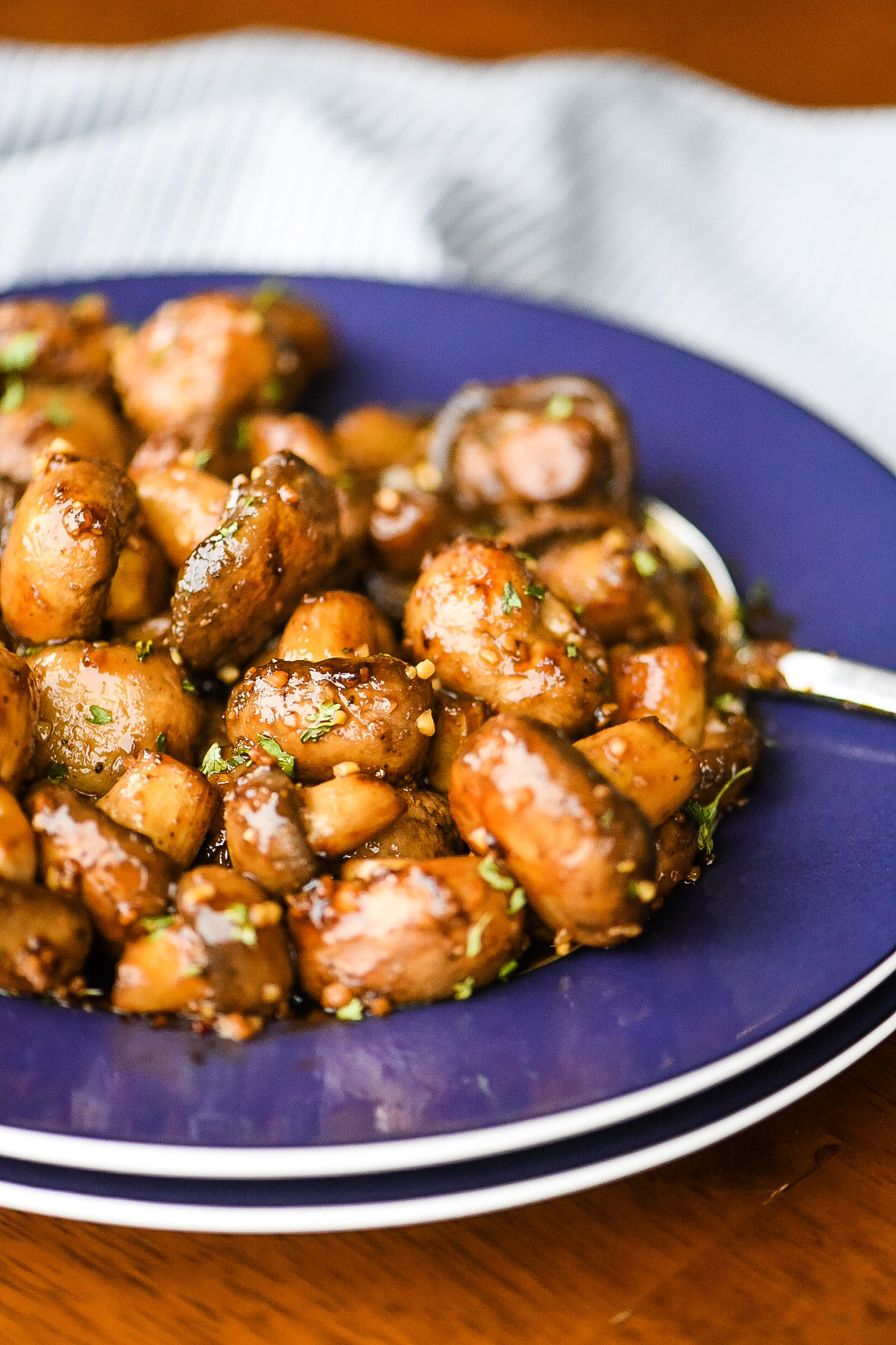 KoreanStyle Glazed Mushrooms Dude That Cookz
