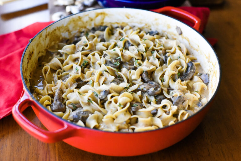 Creamy Mushroom Stroganoff