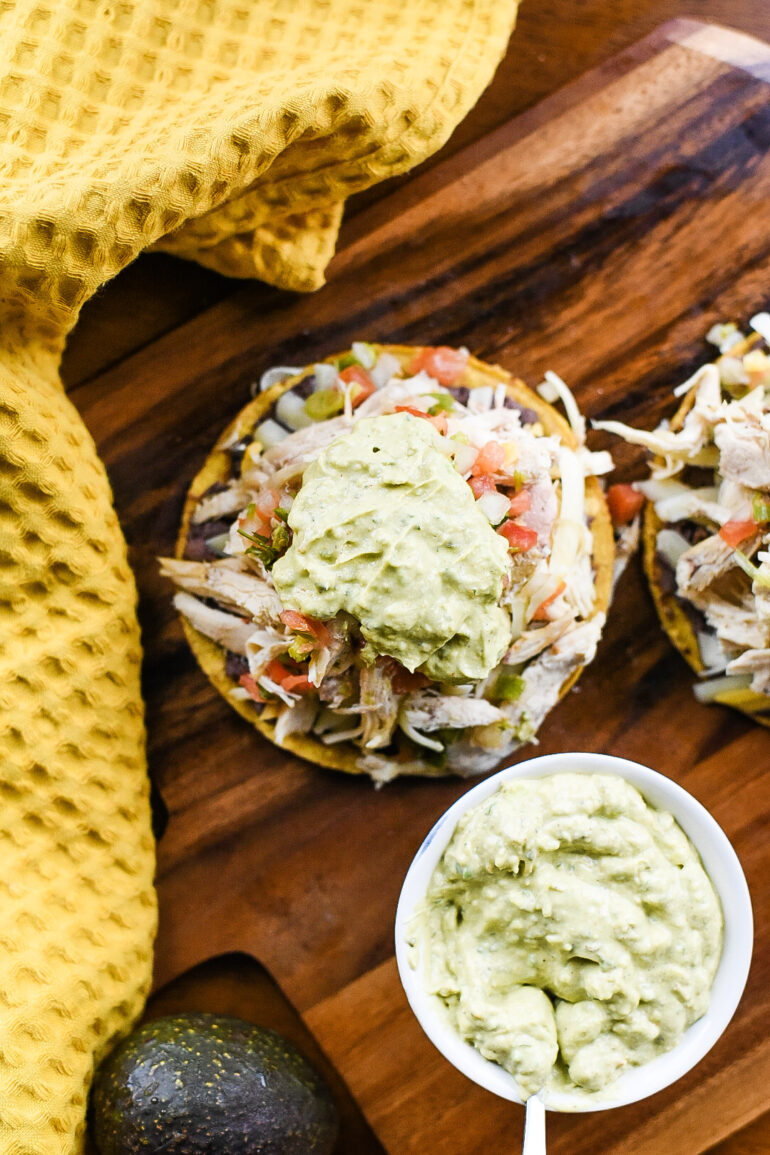 Shredded Chicken Tostadas
