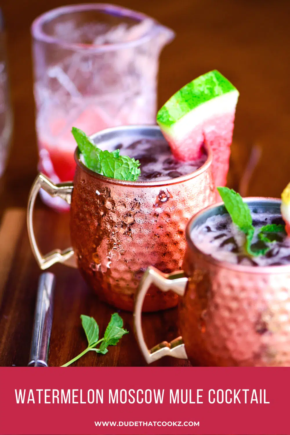 Watermelon Moscow Mule Cocktail