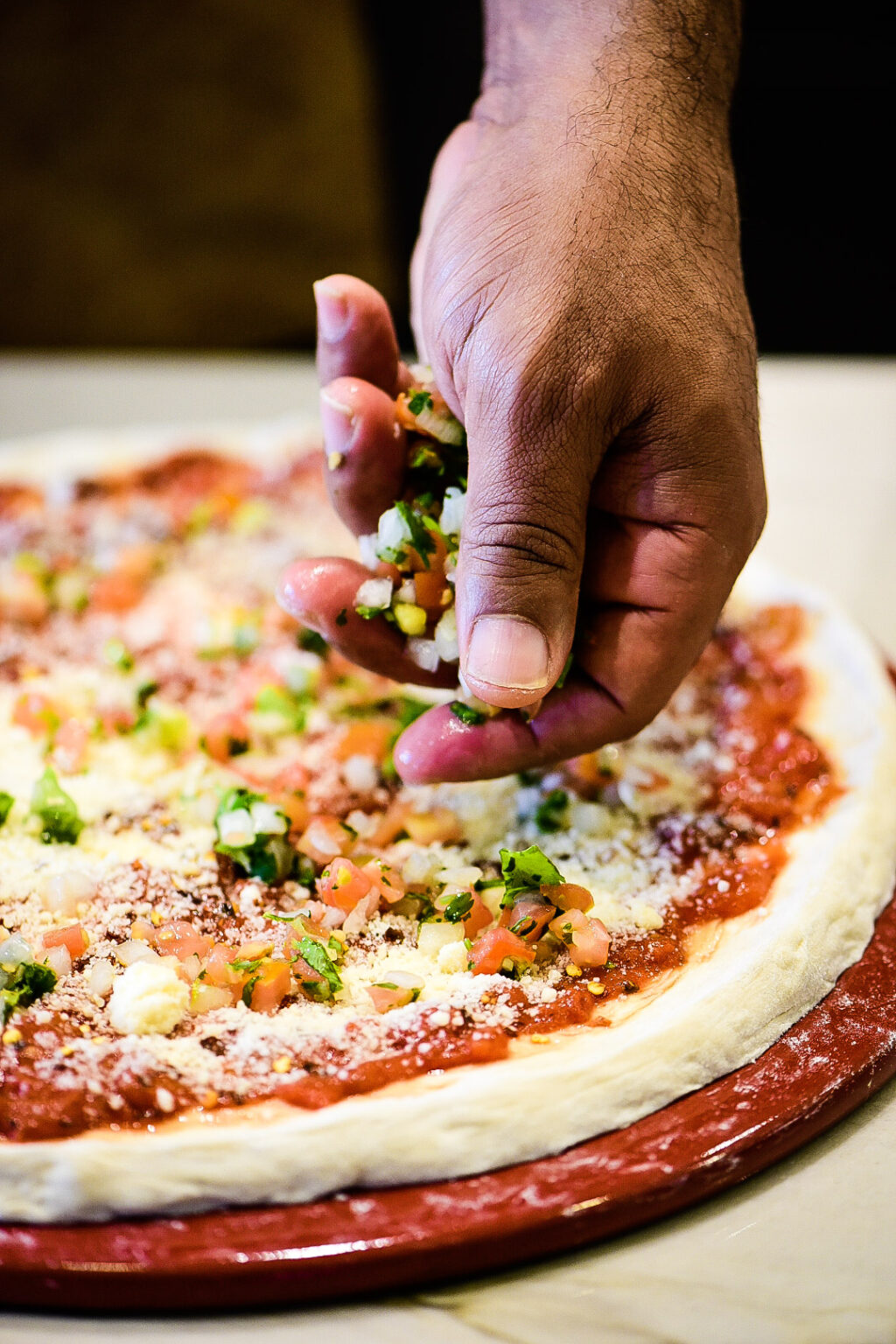 Pico de gallo for pizza