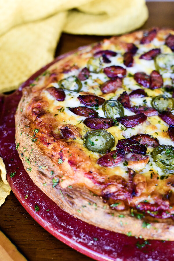 Spicy Beef Sausage Pizza Dude That Cookz