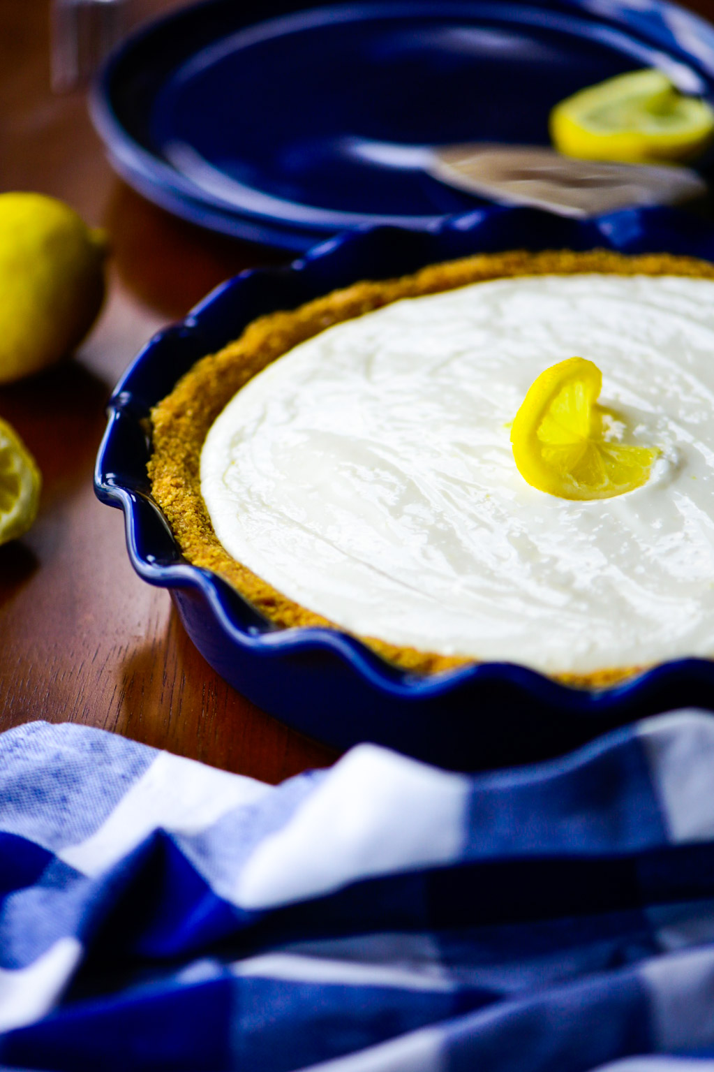 Whole lemon cream pie